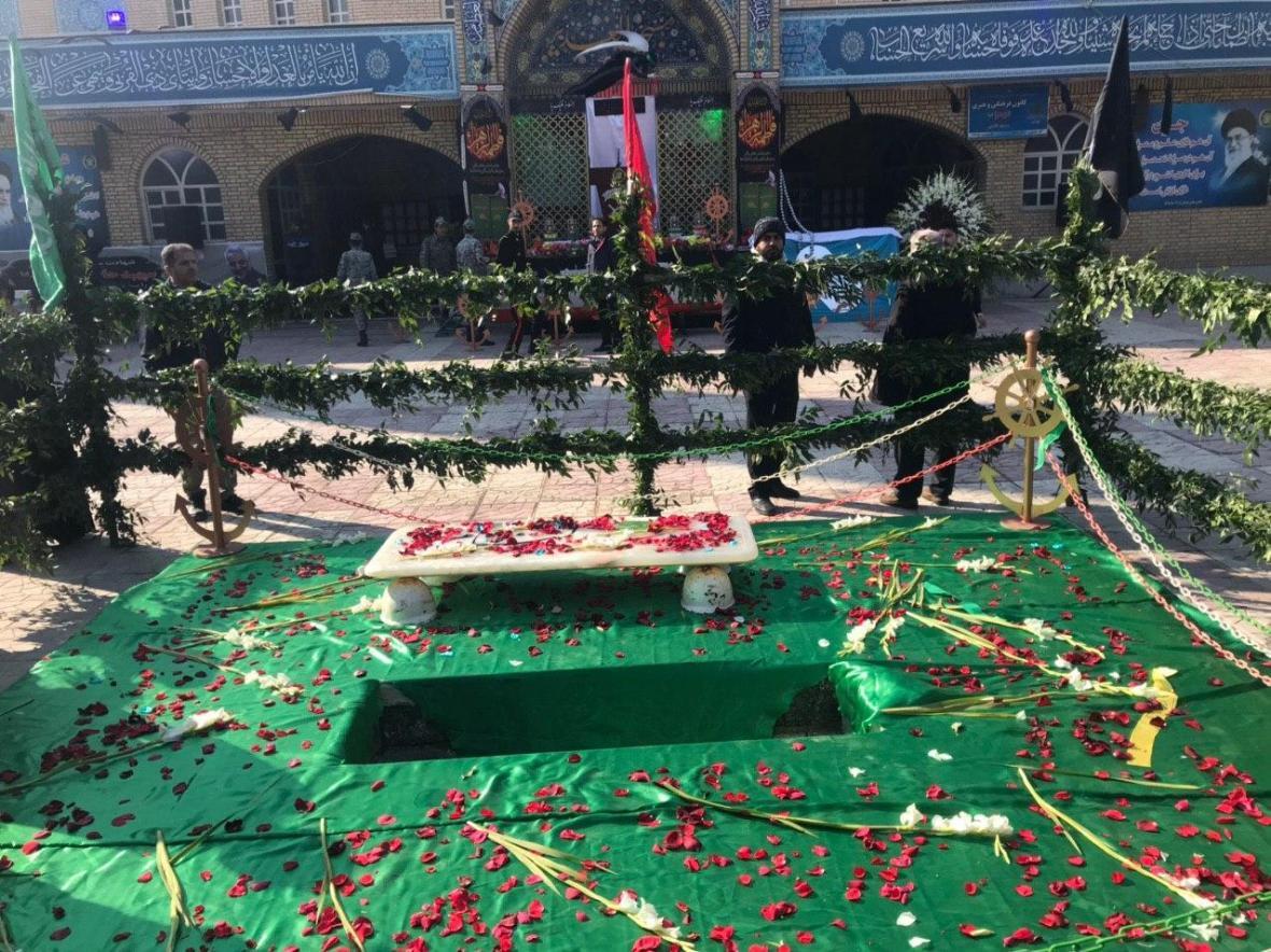 مراسم تشییع پیکر مطهر شهید دوران دفاع برگزار گردید