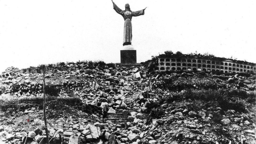 زلزله عظیمِ پرو: مجسمه مسیح بر فرازِ شهری که در چشم برهم زدنی ویران شد