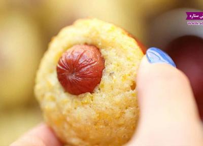طرز تهیه مافین هات داگ خوشمزه و لذیذ