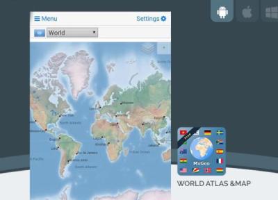 اطلس دنیا را با World atlas &ampamp map MxGeo در جیبتان داشته باشید